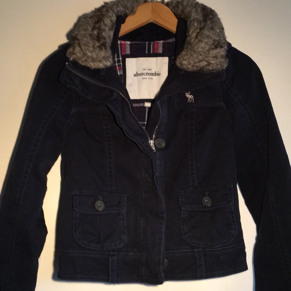 abercrombie & fitch girl’s jacket - size L